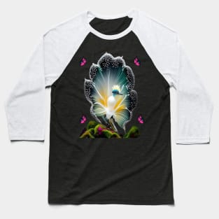 Shirt With Bird, Butterflies, And Floral Baseball T-Shirt